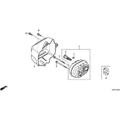Honda HRX537C6 - VYEA -  Muffler Diagram