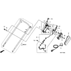 Honda HRX537C - HME - MAGA 1000001-1299999 Battery/ Main Harness Diagram
