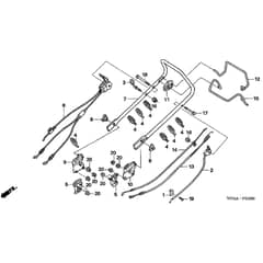 Honda HRZ536C1-TDEA -  Handle Pipe Diagram