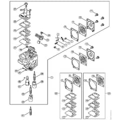 Genuine Stihl HS46 C-E / G - Carburetor C1T-S195