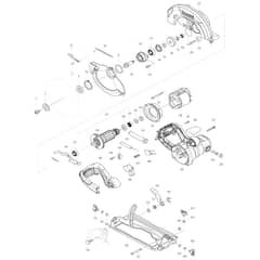 Makita HS7000 - Circular Saw 185mm - Power Tool Diagram