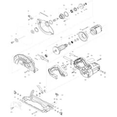 Makita HS7010 - 185/190mm Circular Saw - Power Tool Diagram