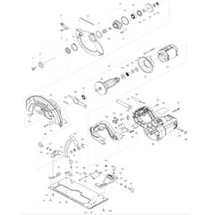 Makita HS7611 - 185 190mm Circular Saw - Power Tool Diagram