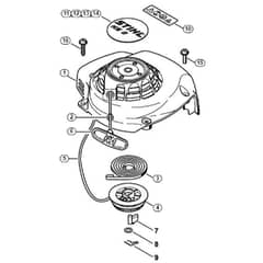 Genuine Stihl HS81 R / C - Rewind Starter