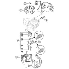 Genuine Stihl HS81 RC-E / B - Ignition System, Clutch