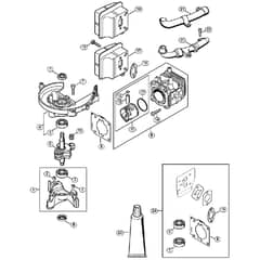 Genuine Stihl HS87 T / A - Crankcase, Cylinder