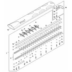 Stihl HSA140.0 R - Cutter Bar 750 Mm - Parts Diagram