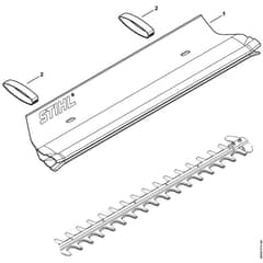 Stihl HSA140.0 T - Catcher Blade 02 - Parts Diagram