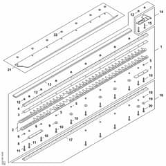 Stihl HSA150.0 T - Cutter Bar 1000 Mm - Parts Diagram