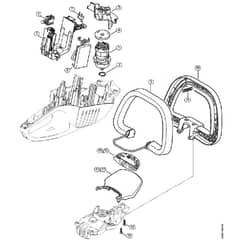 Genuine Stihl HSA86 / B - Electric Motor, Electronic Module, Switch Lever