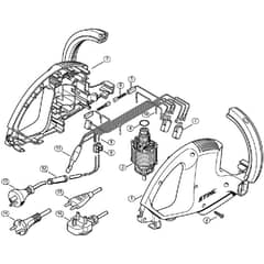 Genuine Stihl HSE51 / A - Motor Housing, Electric Motor