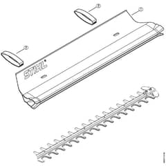 Genuine Stihl HSE70 / E - Catcher blade