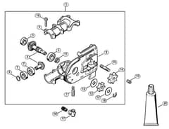 Genuine Stihl HT100 / P - Gear head (11.2005)