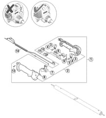 Genuine Stihl HT101 / T - Handle  5 08 600 587