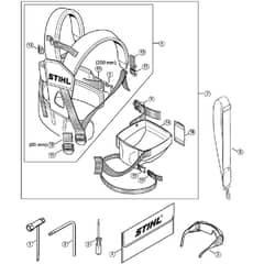 Genuine Stihl HT101 / X - Tools, Full harness