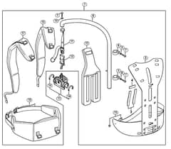 Genuine Stihl HT131 / V - Back mounted support system RTS