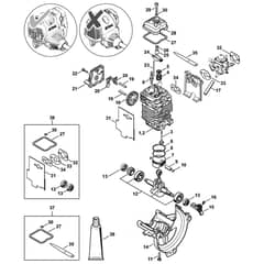 Genuine Stihl HT131 / Engine Ø 43 mm