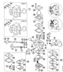 Genuine Stihl HT133 / E - Carburetor