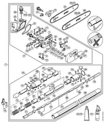 Genuine Stihl HT133 / H - Drive tube assembly, Gear head