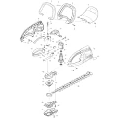 Makita HT-345 - Hedge Trimmer 450mm - Power Tool Diagram
