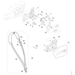 Stihl HTA66 - Chain Sprocket Cover - Parts Diagram