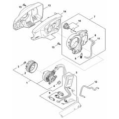 Stihl HTA86 - Electric Motor, Motor Housing - Parts Diagram