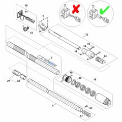 Stihl HTA86 - Drive Tube Assembly -443442002 - Parts Diagram