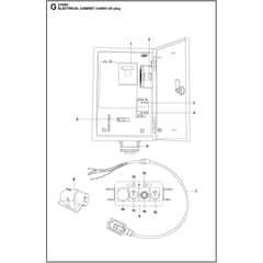 Husqvarna HTC 270 EG - 967838711 - Electrical Cabinet 3X460V Us Plug