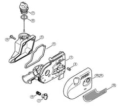 Genuine Stihl HTE60 / E - Conversion kit Gear housing (22.2011)