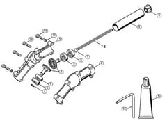Genuine Stihl HTE60 / F - Angle drive