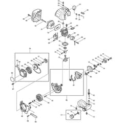 Makita HTR7610 - Engine Hedge Trimmer - Power Tool 02 Diagram