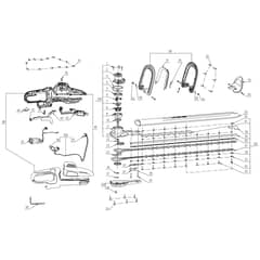 EGO HTX6500 - Hedgetrimmer (Version B) Main Assy Diagram