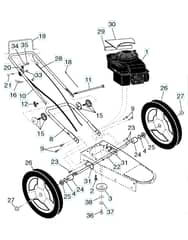 Husqvarna Hu625Wtx - Frame