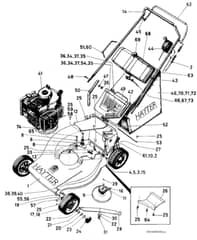 Hayter Hunter 46 4 Stroke AD - 326 (326001001 - 326001312) - 4 Stroke (Autodrive) Mainframe Assembly