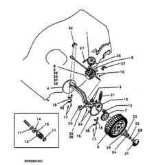 Hayter Hunter 46 AD ES - 323 (323001001 - 323099999) - Code 323 Rear Axle Assembly