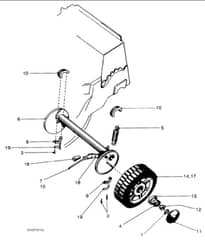 Hayter Hunter 46 Push - 320 (320007037 - 320099999) - Rear Axle Assembly