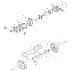 Makita HW001G - Cordless High Pressure Washer - Power Tool 03 Diagram