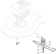 HW460 PD - 2010 - 299486823/MFR - Mountfield Rotary Mower Blade Diagram