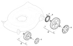 HW460 PD - 2010 - 299486823/MFR - Mountfield Rotary Mower Wheels Diagram