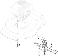 HW461 PD ES - 2010 - 299482548/ADE - Mountfield Rotary Mower Blade Diagram