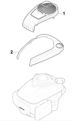 HW462 PD 4S - 2010 - 299487833/M10 - Mountfield Rotary Mower Engine Cover Diagram