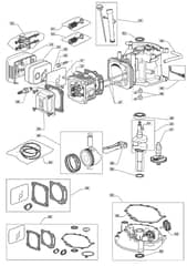 HW464 PD - 2010 - 299487043/M10 - Mountfield Rotary Mower WBE0701 Cylinder Diagram