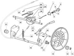HW511 PD - 2008 - 294537043/UM8 - Mountfield Rotary Mower Transmission Diagram