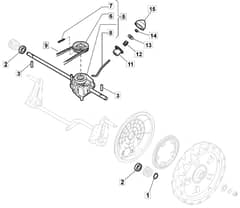 HW511 PD - 2011 - 299536043/M11 - Mountfield Rotary Mower Transmission Diagram