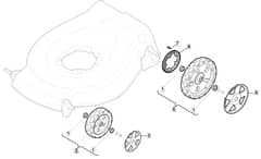 HW511 PD ES - 2010 - 299532543/M10 - Mountfield Rotary Mower Wheels Diagram