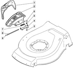 HW512 PD BBC - 2010 - 299538833/MFR - Mountfield Rotary Mower Ejection Guard Diagram