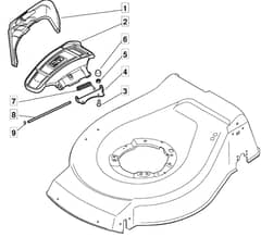 HW512 PD BBC - 2010 - 299538838/M10 - Mountfield Rotary Mower Ejection Guard Diagram