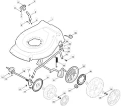 HW512 PD BBC - 2010 - 299538838/M10 - Mountfield Rotary Mower Height Adjusting Diagram