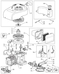 HW514 PD - 2009 - 294537043/UM9 - Mountfield Rotary Mower WBE0701 Engine Diagram