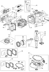 HW514 PD - 2010-2011 - 299537043/M10 - Mountfield Rotary Mower WBE0701 Cylinder Diagram